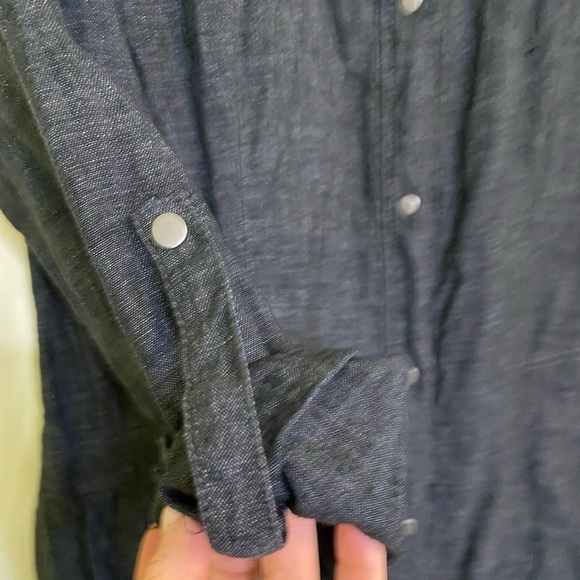 EUC linen Eileen Fisher coat dress - Picture 2 of 8